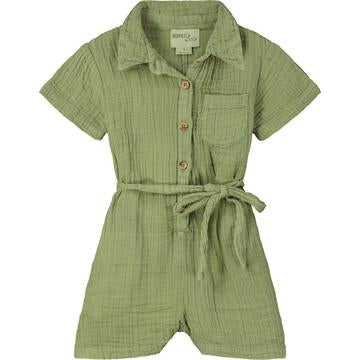 Poppet & Fox Woodstock Olive Distressed Gauze