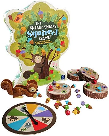 Educational Insights The Sneaky, Snacky Squirrel Game, 4 players, for Preschoolers & Toddlers, Gift for Toddlers Ages 3+